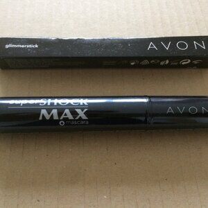 - NEW AVON black super shock MAX eye mascara black glimmer stick eye liner